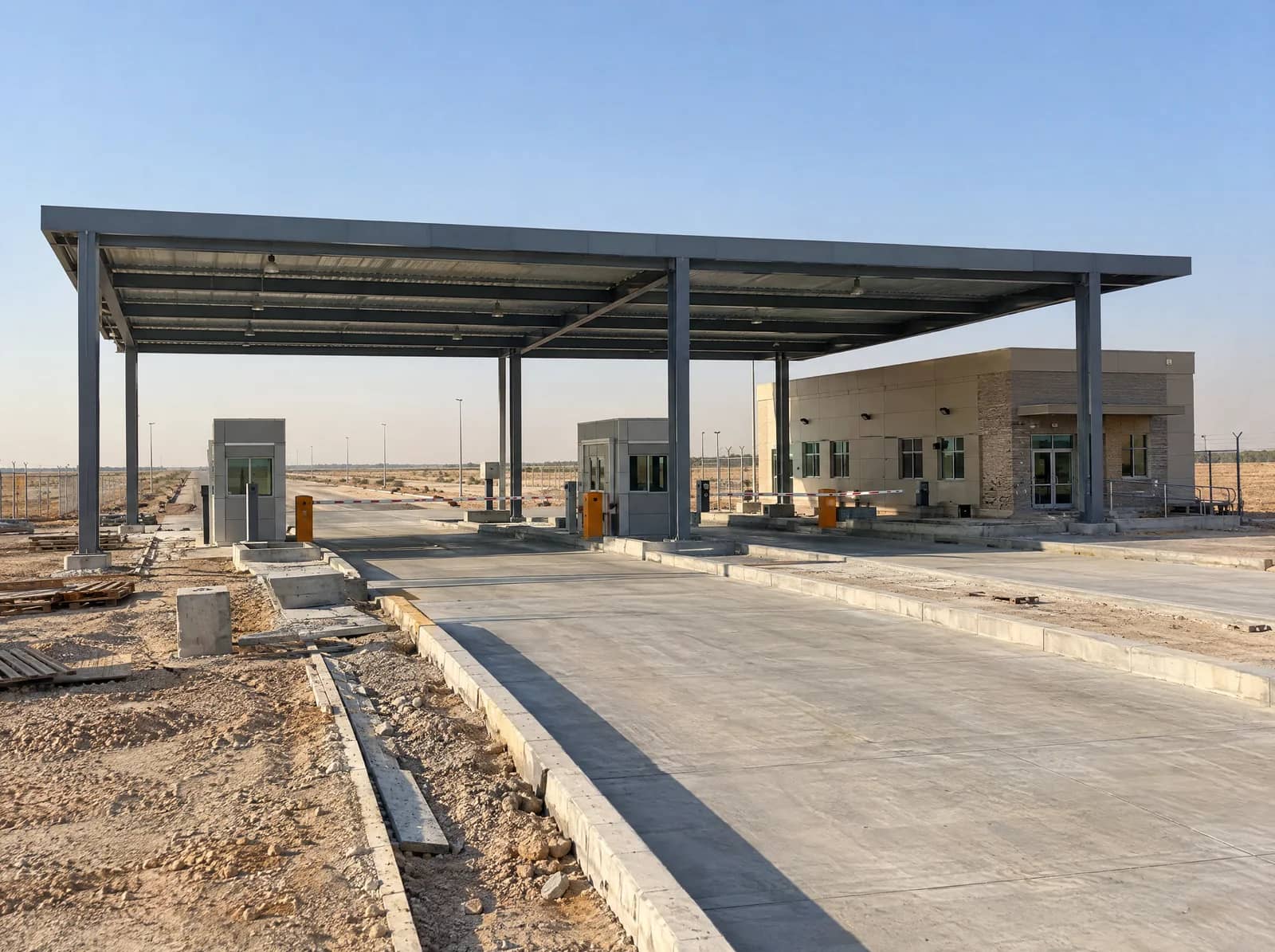 إنشاء منفذ الشلامجة الحدودي، المرحلة الثانية